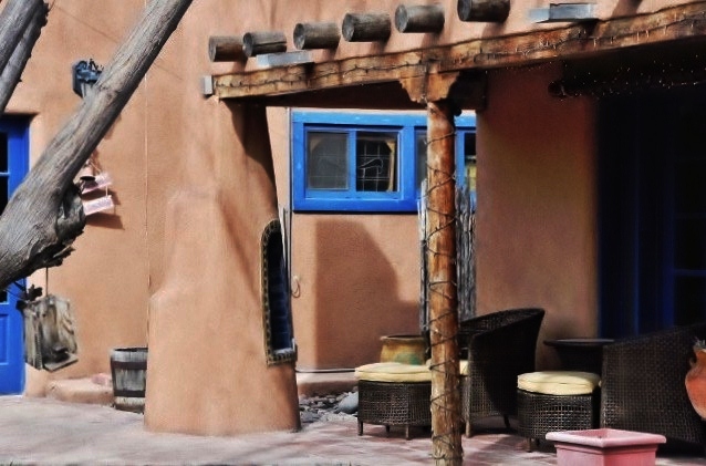 outdoor fireplace
